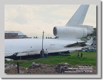 G-DCIO as N189AX (not a textbook landing)